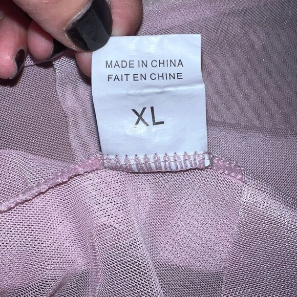 Avidlove Lace Mesh Babydoll Chemise XL Romantic Sheer V-Neck Lingerie Nightie - Picture 6 of 10